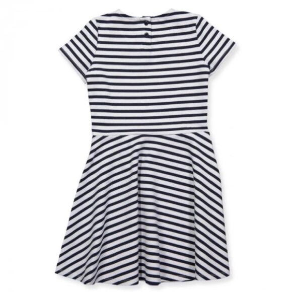Tommy Hilfiger Essential Blue and White Stripe Skater Dress Girls Size 12 NWT - Picture 2 of 9
